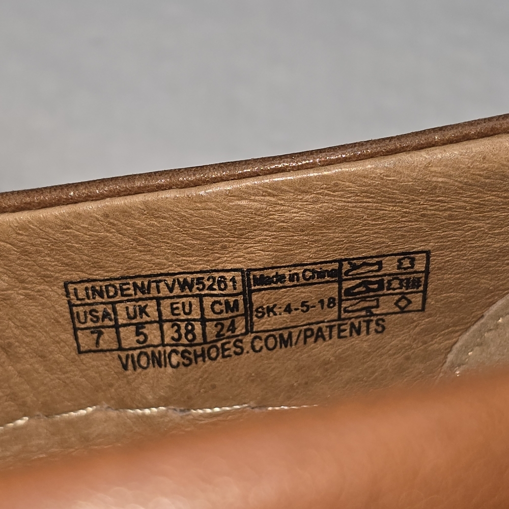 Vionic Brown Leather Loafers - Picture 6 of 9